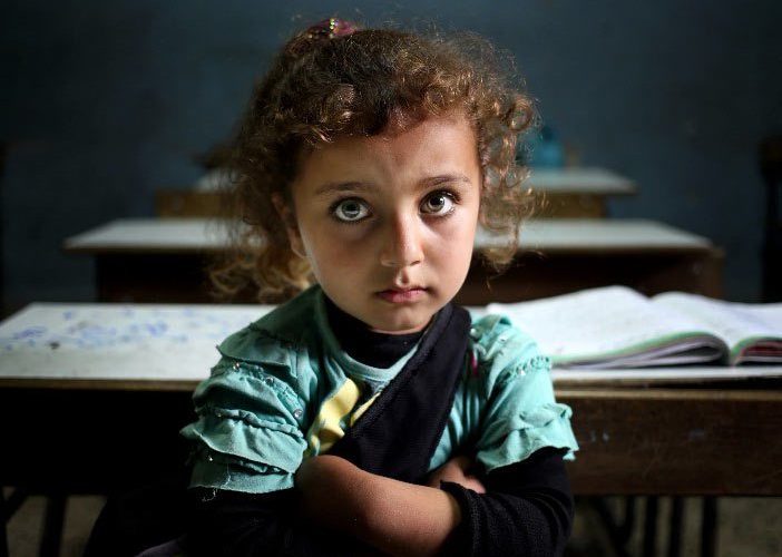 school children refugees