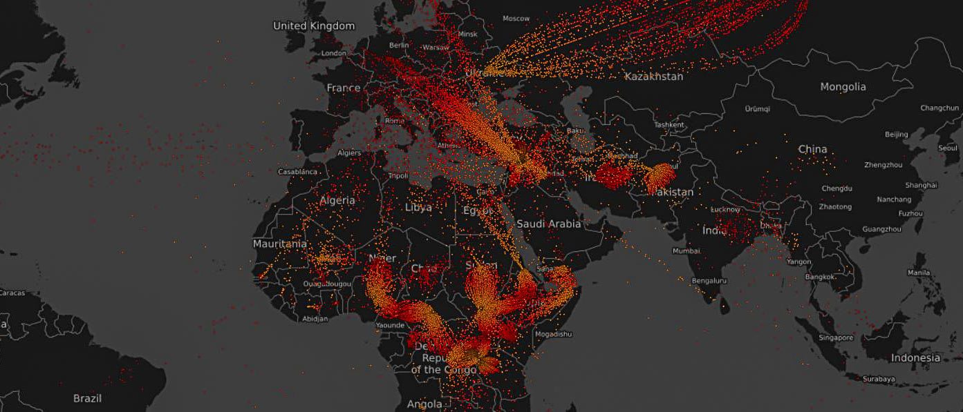 πρόσφυγες παγκόσμιος χάρτης
