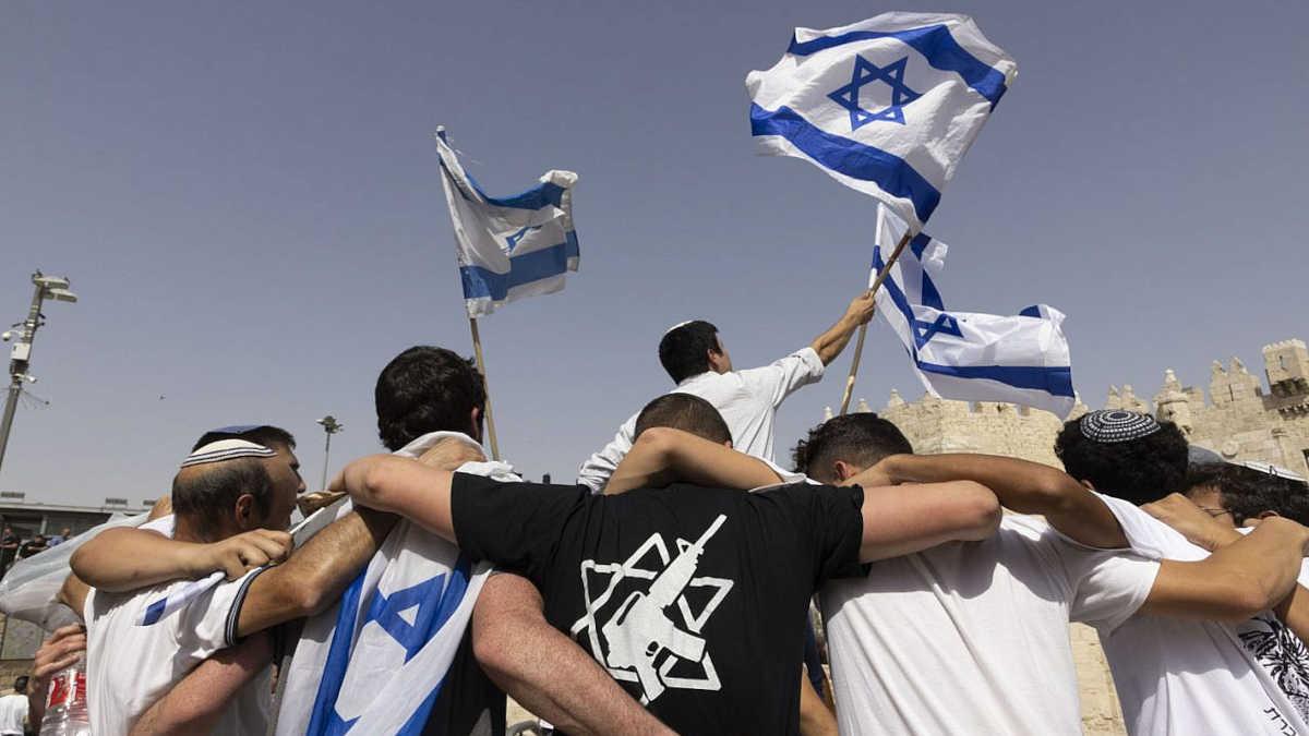 ακροδεξιά Ισραήλ Παλαιστίνη συνθήματα βία πορεία των σημαιών ημέρα της ιερουσαλήμ