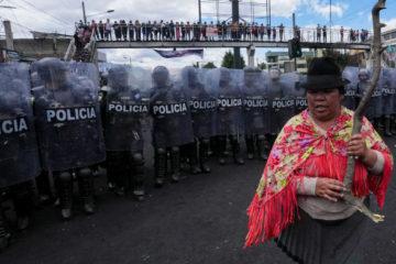 εθνικής απεργία Ισημερινός Εκουαδόρ αυτόχθονες αγρότες διαδηλώσεις μπλόκα καταστολή στρατός αστυνομία
