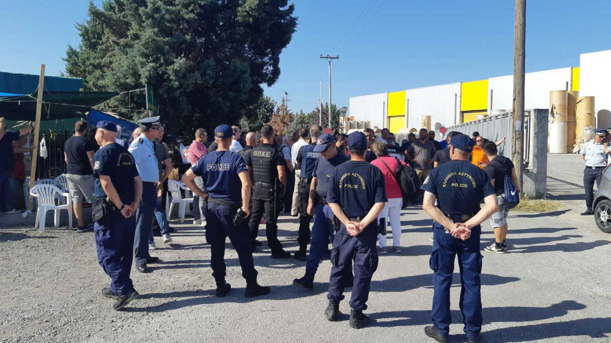 μαλαματινα απεργία απεργοσπάστες ςεργοδοσία αστυνομία συλλήψεις