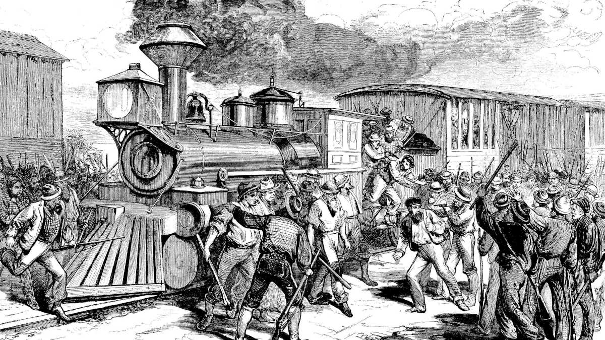 απεργία τρένα 1877 ΗΠΑ αστική τάξη τρόμος